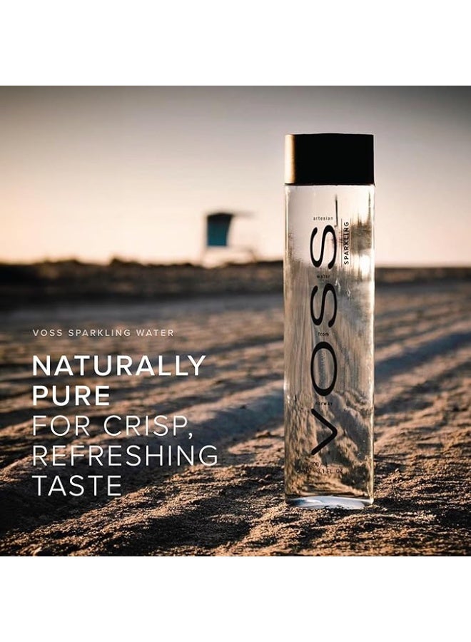 فوس مياه فوس الفوارة 800 مل زجاجات – عبوات من 12  مياه معدنية فوارة نرويجية فاخرة - Image 2